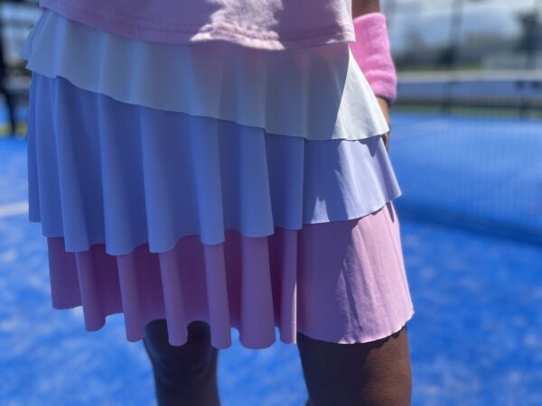 Jupe 3 volants 3 couleurs
