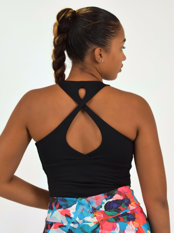 Débardeur croisé dos avec brassière intégrée – Image 2