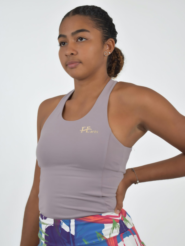 Débardeur croisé dos avec brassière intégrée – Image 3