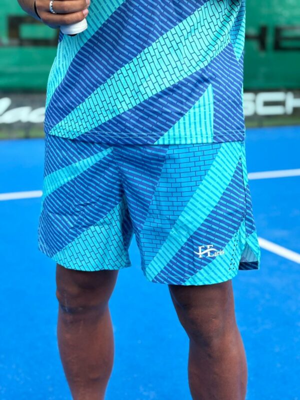Short de sport Homme – "Poseidon Bleu Impact"