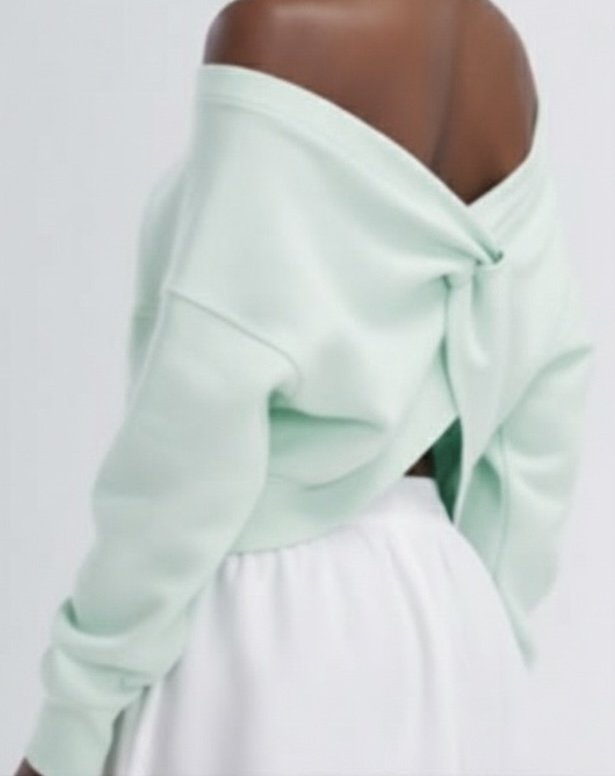 Sweat réversible cropped Harès