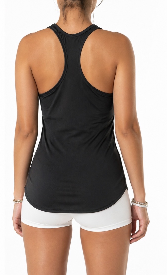 Débardeur de sport dos nageur avec brassière intégrée – Image 2